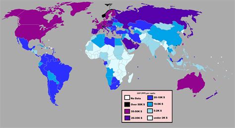 Clase: Gross domestic product of countries in the world