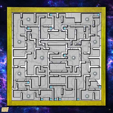 Mapvember Day 3: Mirror Maze [battlemap][maze][planar] : FantasyMaps