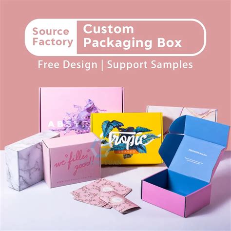 Custom Printing Logo Clothing Folding Packaging T Box Rigid Cardboard Luxury Flap Open