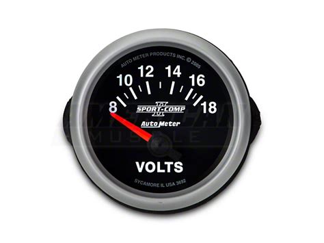 Auto Meter Mustang Sport Comp Ii Series 2 1 16 Inch Voltmeter Gauge 8 18v 3692 Universal Some