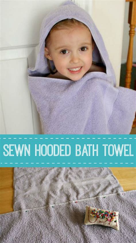 how to make a hooded bath towel