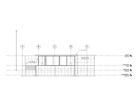 Barcelona Pavilion Site Plan