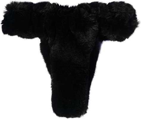 MinkgLove Rex Rabbit Thong Bikini Lingerie Underwear Velvety Soft Plush Feel Luxurious Silk