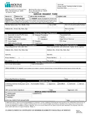 Form Molina Healthcare Mho Fill Online Printable