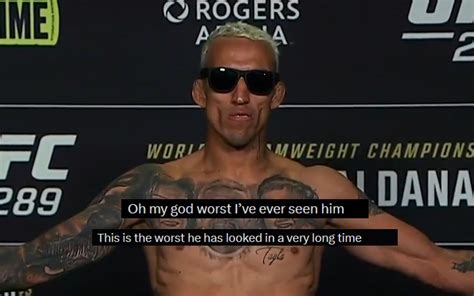 Charles Oliveira Ufc Weigh Ins Charles Oliveiras Disheveled