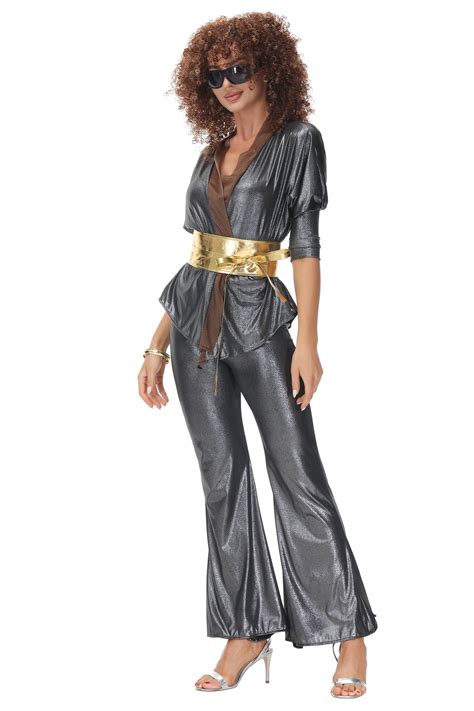 70s Inspired Hippie Disco Dress For Halloween Prom Hip Hop Performances