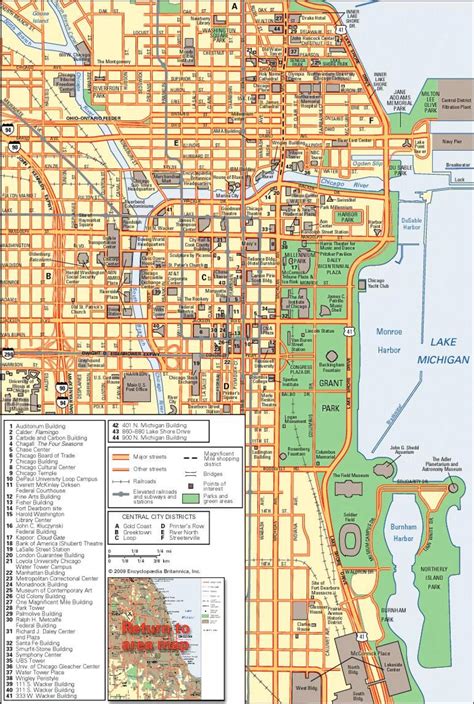 map  downtown chicago streets