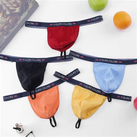 String Pour Homme Sous Vêtement Bikini Taille Basse Culotte Avec Poche Dans eBay