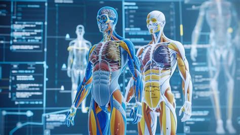 An Illustration Shows the Anatomy of the Human Body. Generative AI ...