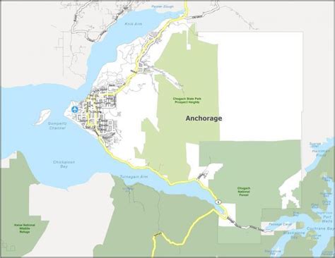 Anchorage Map Alaska Gis Geography