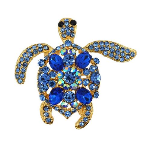 Crystal Tortoise Brooch Rhinestone Turtle Brooch Cheap Wholesale