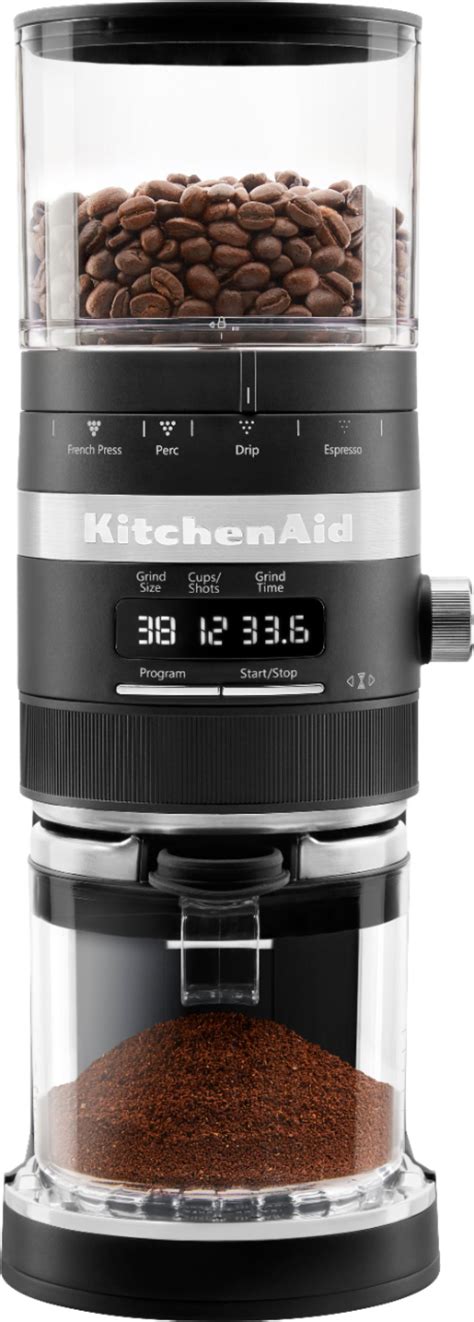 Questions and Answers: KitchenAid Burr Coffee Grinder Matte Black ...