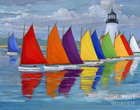 Rainbow Fleet Painting by Paul Brent