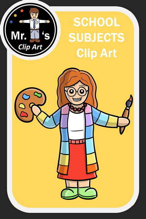 School Subjects Clip Art School Schedule Teachers Color And Line