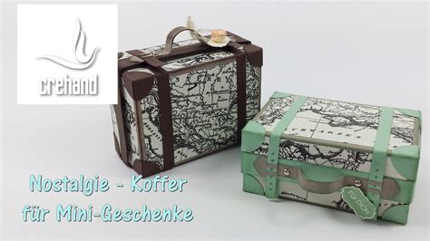 Nostalgischer Reisekoffer Als Verpackung Mit Stampin Up Koffer