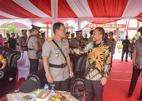 Hadiri Upacara Penutupan Diktukba Polda Riau Wabup Bengkalis Ajak