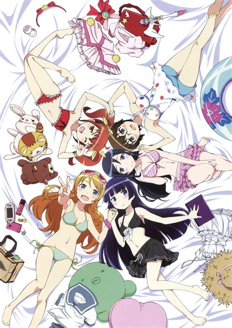 Safebooru Absurdres Aragaki Ayase Barefoot Bikini Breasts Cleavage Feet Glasses Gokou Ruri