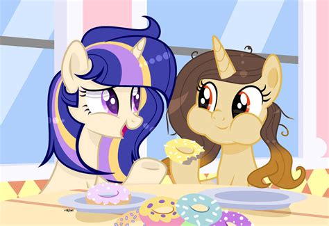 Eating Donuts Collab By Itzadri On Deviantart