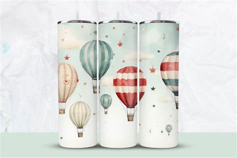 Hot Air Balloon Tumbler Wrap