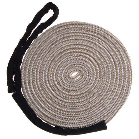 Blueline Mooring Nylon Dock Linerope With Chafe Guard White 12 In