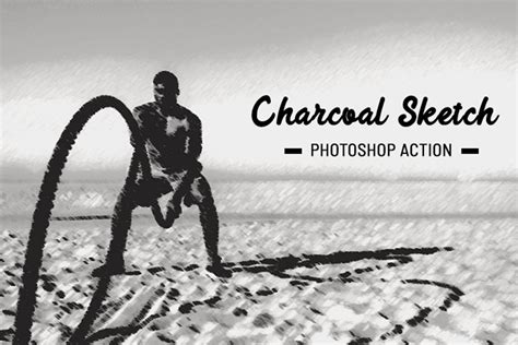 Charcoal Sketch Photoshop Action Invent Actions