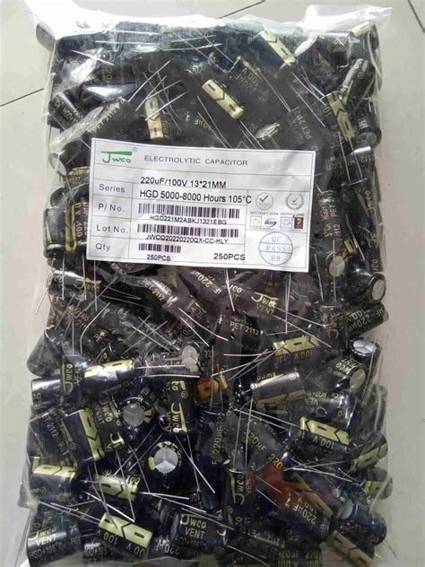 Aluminium 200 uF - 300 uF 220MFD/100V JWCO Capacitor, For Power at Rs 4 ...