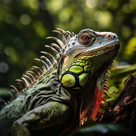 Premium AI Image | Iguana in its Natural Habitat Wildlife Photography ...