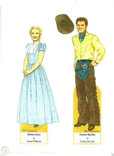 Oklahoma Drawn By Tom Tierney And Haute Couture Paper Dolls Drawn By