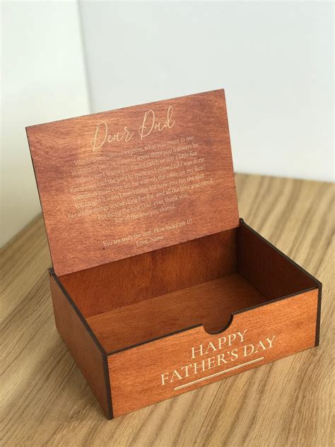 Wooden Box Fathers Day T Fathers Day T For Grandpa Etsy