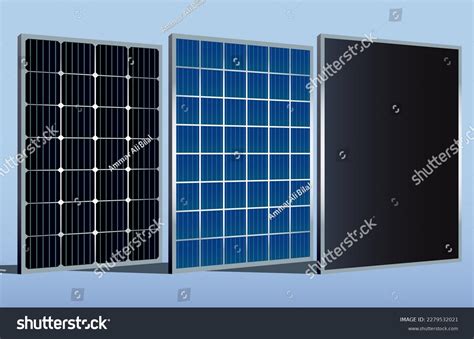 Three Different Types Solar Panels Alternative Stock Vector Royalty Free 2279532021 Shutterstock