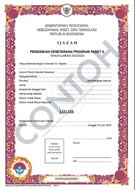 Cek Ijazah Paket C Paket B Dan Paket A Asli PKBM Mitra Insan