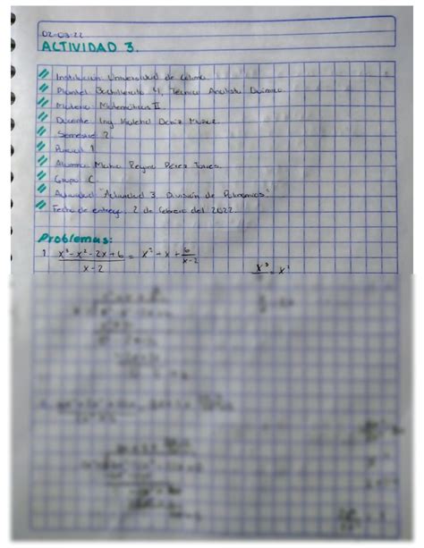 SOLUTION Divisi N De Polinomios Ejercicios Resueltos Matem Ticas