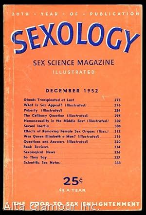 Sexology Sex Science Magazine AbeBooks