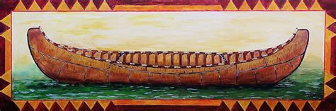 The Birch Bark Canoe Painting by Mike Caitham | Fine Art America