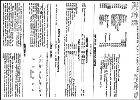 Capehart Panamuse 31N4 Sheraton Radio Farnsworth Television Radio