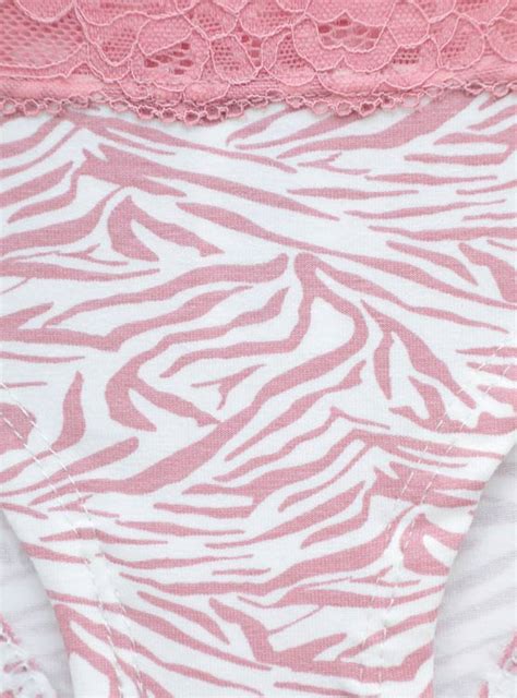 Ripley CALZÓN ALGODÓN MUJER INDEX CRUDO DESCADERADO ENCAJE PINK HOT ZEBRA