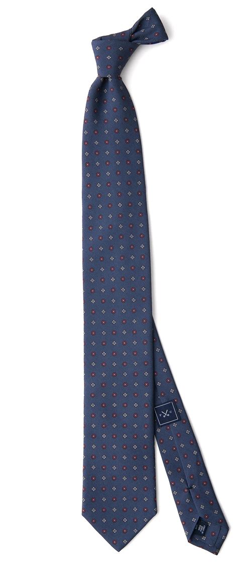 Slate Blue Foulard Madder Silk Tie By Proper Cloth