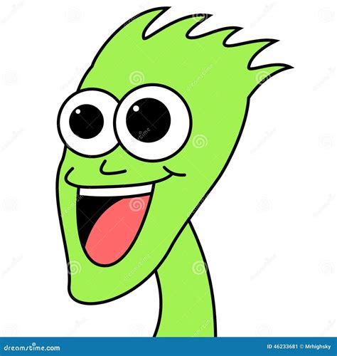 Happy Surprised Woman Face Vector Illustration