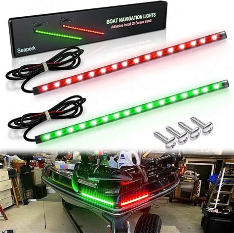 Amazon Seaperk Boat Led Boat Navigation Light Red And Green Led