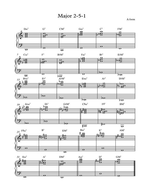 Major 2-5-1 A Form - Full Score | PDF