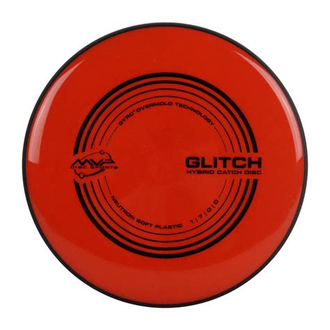 Mvp Disc Golf Neutron Glitch Soft Putter Hybrid Catch Hot Orange 142 Grams