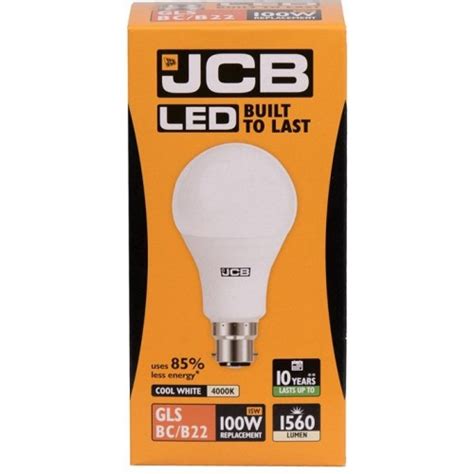 W W Led Gls Bayonet Light Bulb Cool White Jcb