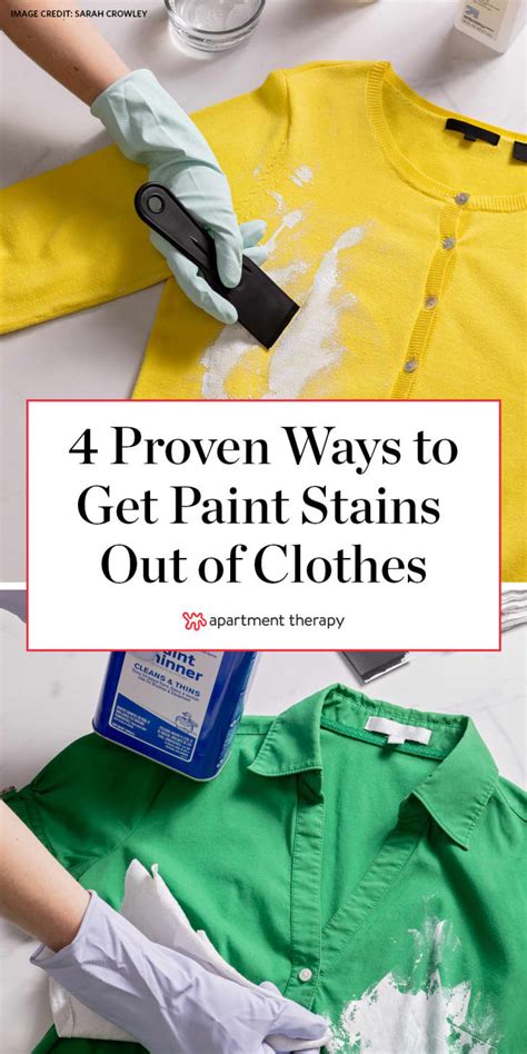 How To Get Paint Out Of Clothes Ways To Remove Paint Stains