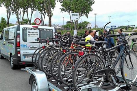 Pont de Saint Nazaire la navette pour les vélos revient deux week end