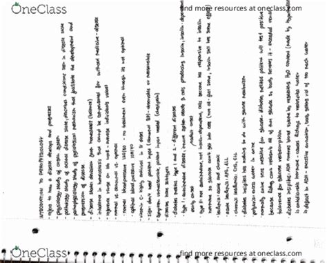 Introduction To Pathophysiology Oneclass