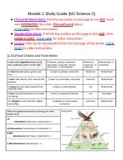 Module 1 Study Guide Sci Docx Module 1 Study Guide MJ Science 2