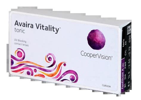 Контактные линзы AVAIRA VITALITY TORIC (6pk) купить в Екатеринбурге по ...