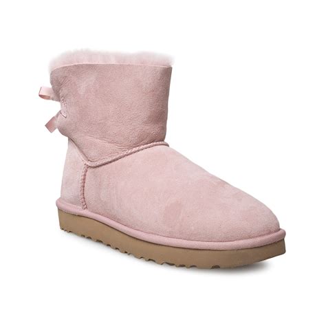 Ugg Mini Bailey Bow Ii Pink Crystal Boots Womens Mycozyboots