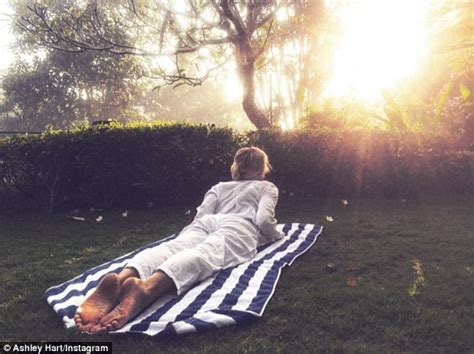 Ashley Hart Flaunts Slender Physique In Triangle Bikini On Bali Beach Daily Mail Online