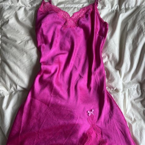 Vs Hot Pink Slip Great For A Casual Spring Day Or Depop
